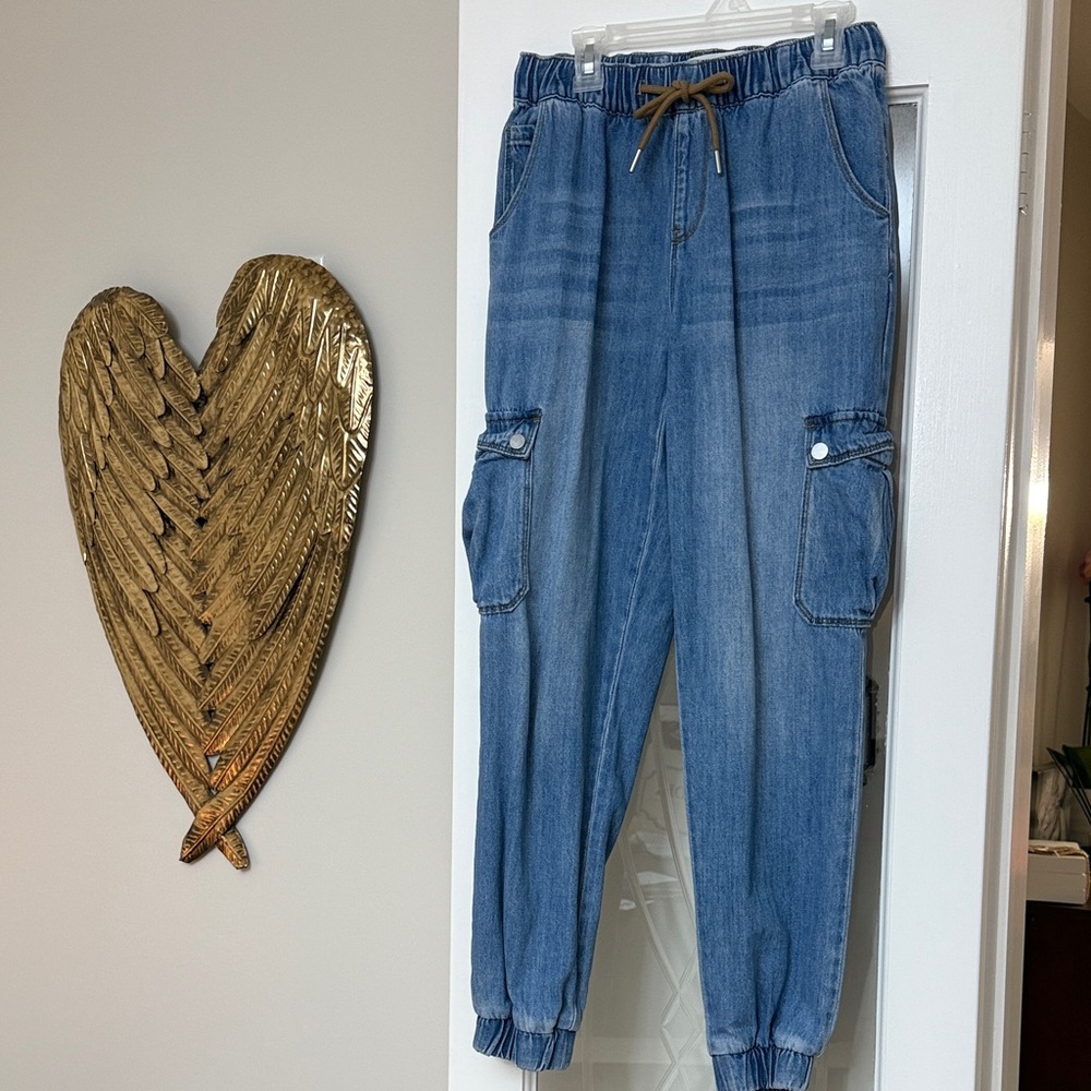 Pink Martini Blue Cargo Jeans